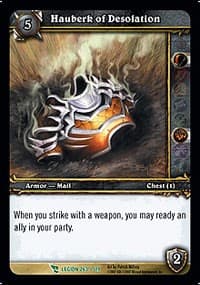 Hauberk of Desolation - March of the Legion - WoW card
