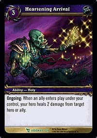 Heartening Arrival - March of the Legion - WoW card