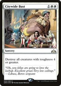 Citywide Bust - Prerelease Cards - Magic: The Gathering card