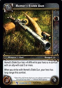 Hemet's Elekk Gun - March of the Legion - WoW card