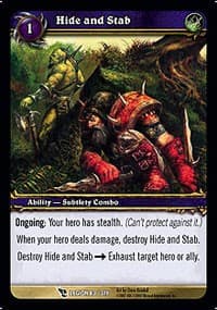 Hide and Stab - March of the Legion - WoW card