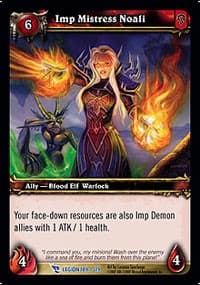 Imp Mistress Noali - March of the Legion - WoW card