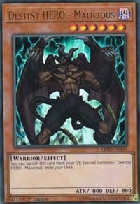 Destiny HERO - Malicious (UR) - Legendary Hero Decks - YuGiOh card