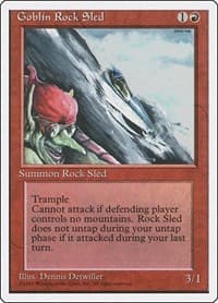 Goblin Rock Sled - Fourth Edition - Magic: The Gathering card