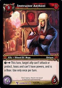 Instructor Antheol - March of the Legion - WoW card