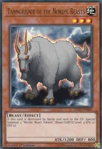 Tanngrisnir of the Nordic Beasts (UR) - Legendary Hero Decks - YuGiOh card
