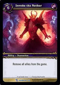Invoke the Nether - March of the Legion - WoW card