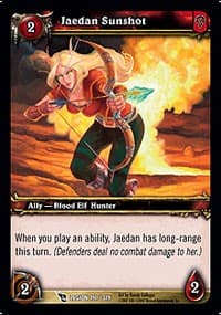 Jaedan Sunshot - March of the Legion - WoW card
