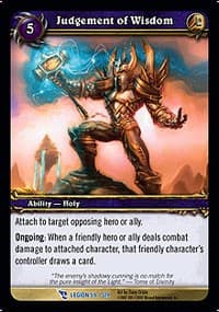 Judgement of Wisdom - March of the Legion - WoW card