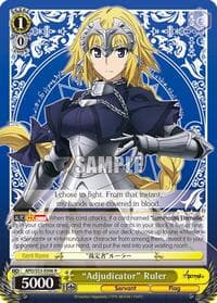 "Adjudicator" Ruler - Fate/Apocrypha - Weiss Schwarz card