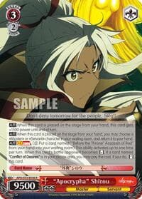 "Apocrypha" Shirou - Fate/Apocrypha - Weiss Schwarz card