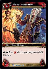 Kallas Sunflame - March of the Legion - WoW card