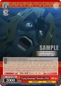 Crying Warmonger" Berserker of Red - Fate/Apocrypha - Weiss Schwarz card