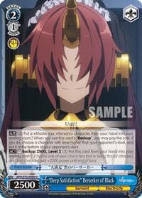 "Deep Satisfaction" Berserker of Black - Fate/Apocrypha - Weiss Schwarz card