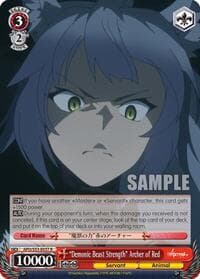 "Demonic Beast Strength" Archer of Red - Fate/Apocrypha - Weiss Schwarz card