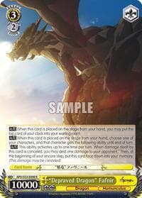 "Depraved Dragon" Fafnir - Fate/Apocrypha - Weiss Schwarz card