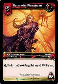 Kassandra Flameheart - March of the Legion - WoW card