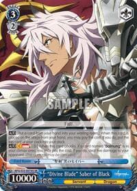 "Divine Blade" Saber of Black (SR) - Fate/Apocrypha - Weiss Schwarz card