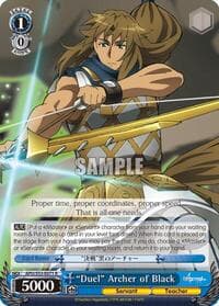 "Duel" Archer of Black - Fate/Apocrypha - Weiss Schwarz card