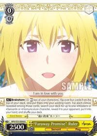 "Faraway Promise" Ruler - Fate/Apocrypha - Weiss Schwarz card