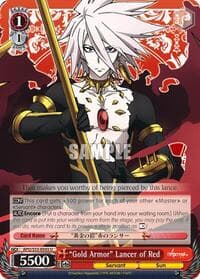 "Gold Armor" Lancer of Red - Fate/Apocrypha - Weiss Schwarz card