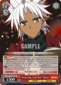 "Great Holy Grail War" Shirou - Fate/Apocrypha - Weiss Schwarz card