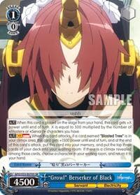 "Growl" Berserker of Black (SR) - Fate/Apocrypha - Weiss Schwarz card