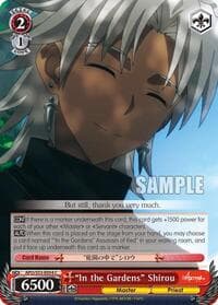"In the Gardens" Shirou - Fate/Apocrypha - Weiss Schwarz card