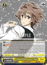 "Inherited Prayer" Sieg - Fate/Apocrypha - Weiss Schwarz card