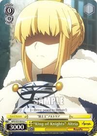 "King of Knights" Altria - Fate/Apocrypha - Weiss Schwarz card