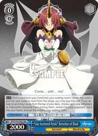 "Like Scattered Petals" Berserker of Black - Fate/Apocrypha - Weiss Schwarz card