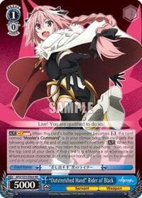 "Outstretched Hand" Rider of Black - Fate/Apocrypha - Weiss Schwarz card