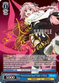"Outstretched Hand" Rider of Black (SP) - Fate/Apocrypha - Weiss Schwarz card