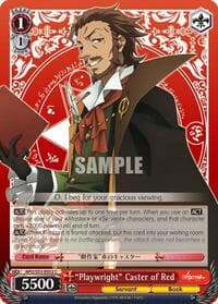 "Playwright" Caster of Red - Fate/Apocrypha - Weiss Schwarz card