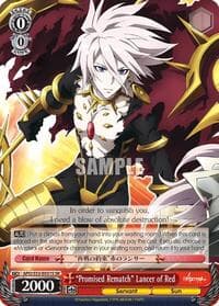 "Promised Rematch" Lancer of Red (SR) - Fate/Apocrypha - Weiss Schwarz card