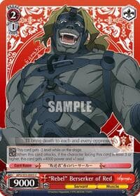 "Rebel" Berserker of Red - Fate/Apocrypha - Weiss Schwarz card