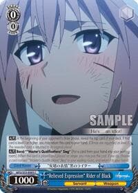 "Relieved Expression" Rider of Black - Fate/Apocrypha - Weiss Schwarz card