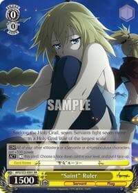 "Saint" Ruler - Fate/Apocrypha - Weiss Schwarz card