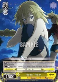 "Saint" Ruler (SR) - Fate/Apocrypha - Weiss Schwarz card