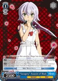 "Savagery" Assassin of Black (SR) - Fate/Apocrypha - Weiss Schwarz card