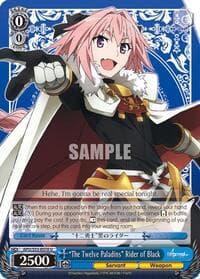 "The Twelve Paladins" Rider of Black - Fate/Apocrypha - Weiss Schwarz card
