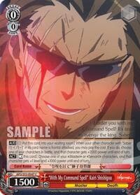 "With My Command Spell" Kairi Shishigou - Fate/Apocrypha - Weiss Schwarz card