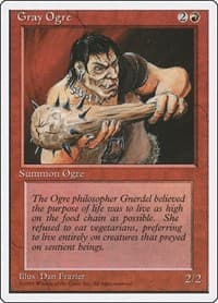 Gray Ogre - Fourth Edition - Magic: The Gathering card