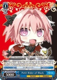 Petit Rider of Black - Fate/Apocrypha - Weiss Schwarz card