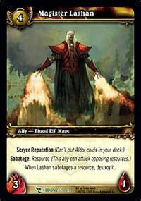 Magister Lashan - March of the Legion - WoW card