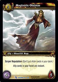 Magistrix Oleinas - March of the Legion - WoW card