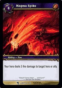 Magma Spike - March of the Legion - WoW card