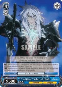 "Volition" Saber of Black - Fate/Apocrypha - Weiss Schwarz card