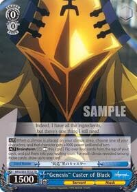 "Genesis" Caster of Black - Fate/Apocrypha - Weiss Schwarz card