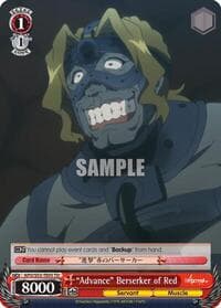 "Advance" Berserker of Red - Fate/Apocrypha - Weiss Schwarz card